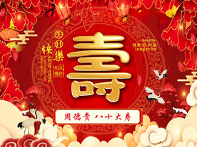 八十大寿 生日背景 