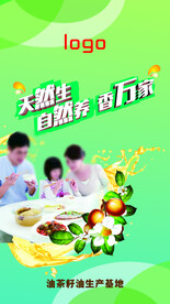 油茶籽油 茶油海报