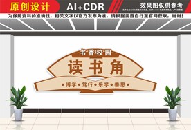 阅读文化读书角文化墙