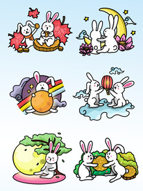  中秋节兔子 