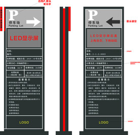 停车场停车导视牌