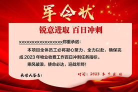 军令状海报  