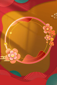 传统花纹底纹 