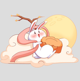 中秋玉兔月饼
