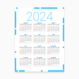 2024日历模板