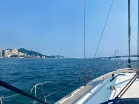 甲板上看海