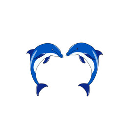 卡通海豚