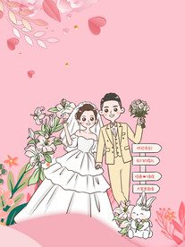 结婚展板