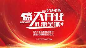 开业展板