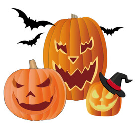 卡通万圣节南瓜