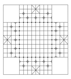 象棋盘格