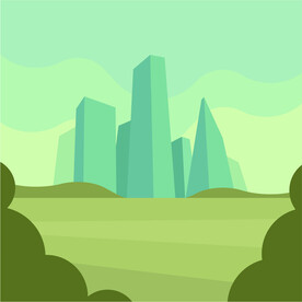 风景插画  