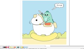 小怪兽骑木马