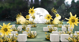 户外向日葵婚礼