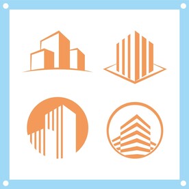 简约房子logo设计素材