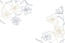 绿色植物花朵花卉树叶手绘背景图