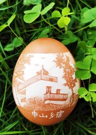 蛋壳雕刻