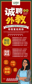 招聘海报易拉宝展架