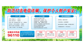 防范电信诈骗展板