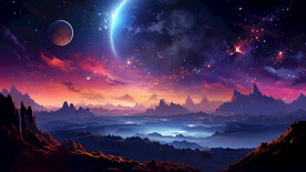 梦幻森林夜景