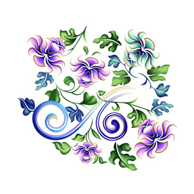 蓝紫花