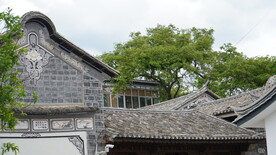 大理古城建筑的屋顶景观