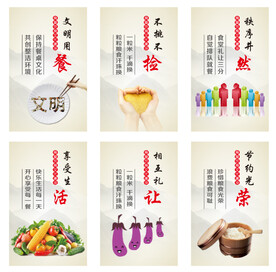 食堂文化展板