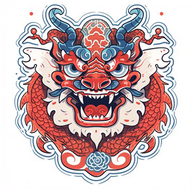 卡通龙插画矢量文件