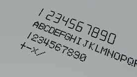 数显数字和点阵字母