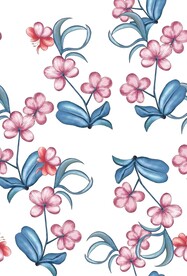 手绘花 水彩花