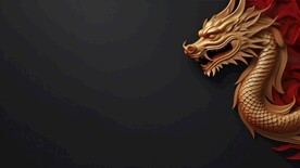 中国龙背景