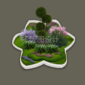 六角花池