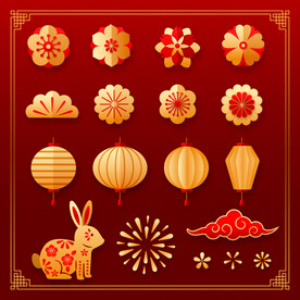 新年吉祥素材
