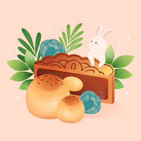 中秋月饼素材