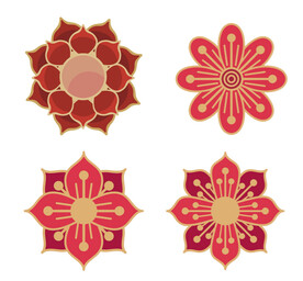中国风花朵