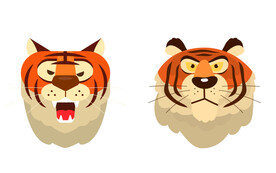 可爱卡通老虎头像
