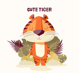 卡通老虎