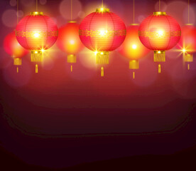 红灯笼背景
