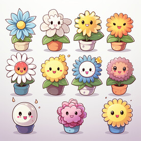 植物卡通插画矢量文件