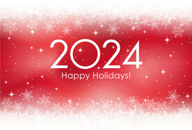 2024年新年  雪花