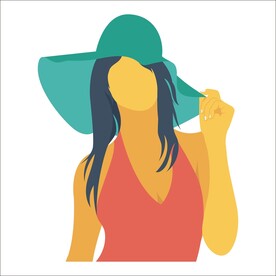 戴帽子的女孩