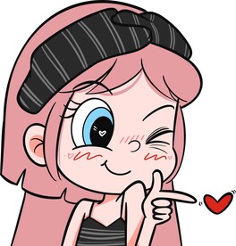 卡通公主女孩小爱心