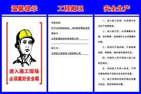 安全施工公示牌