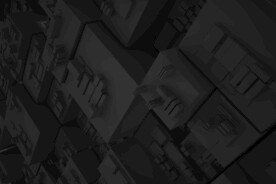 黑色几何建筑立方体背景