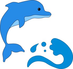 海豚戏水