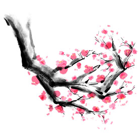 水墨梅花