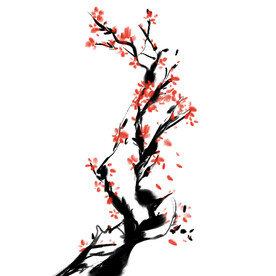 水墨梅花