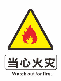 当心火灾