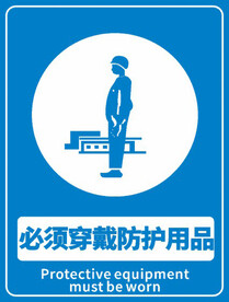 必须穿戴防护用品