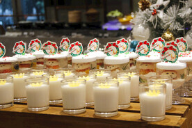 圣诞节杯子蛋糕